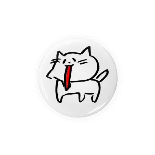 あごのはずれたねこ Tin Badge