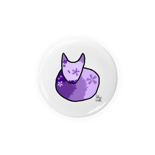 紫狐みるく。 Tin Badge