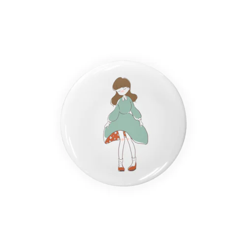 色違い女の子 Tin Badge