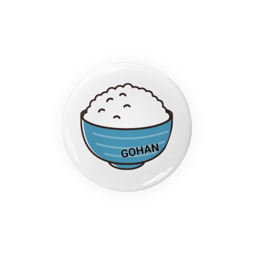 ご飯大好きグッズ Tin Badge