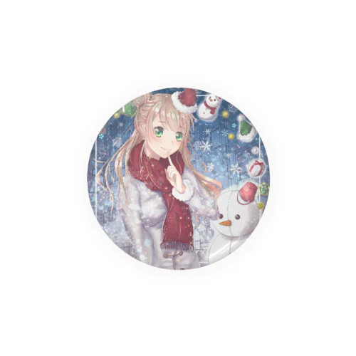 クリスマス缶バッチ56mm Tin Badge