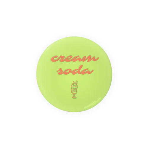 メロンクリームソーダ / creamsoda greenorange【枠なし】  缶バッジ