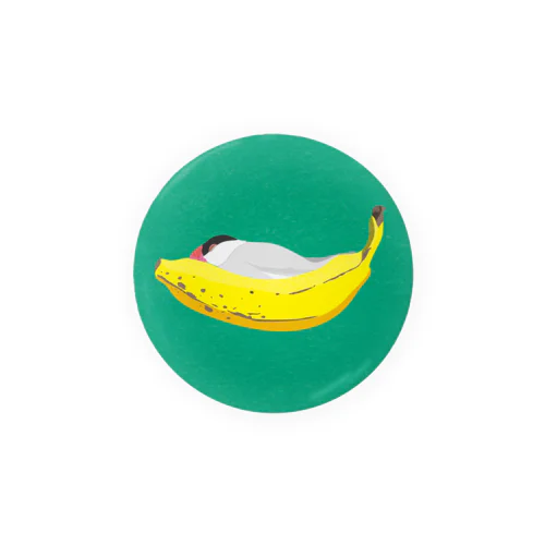 BANANA BED 桜文鳥 缶バッジ