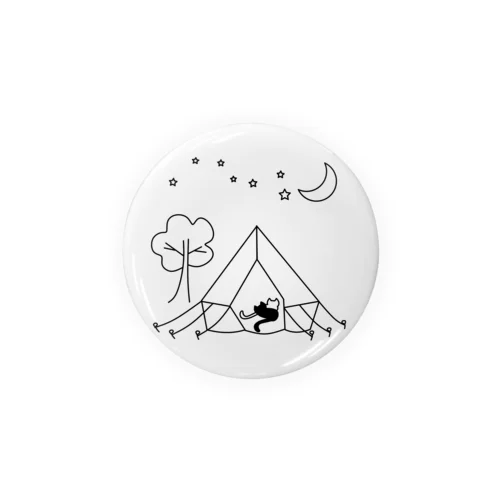 キャンプ猫 Tin Badge