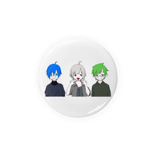 青白緑【楽しむシリーズ】 Tin Badge