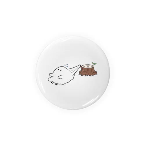 あわわおばけ ( フルカラー ) Tin Badge