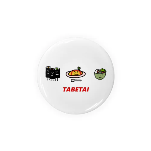 TABETAI 缶バッジ Tin Badge