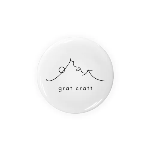 Gratcraft Logo BLK 缶バッジ