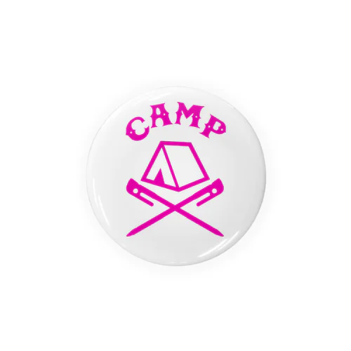 CAMP(ピンク) Tin Badge