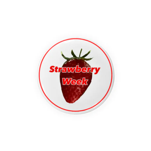 Strawberry Week Tin Badge