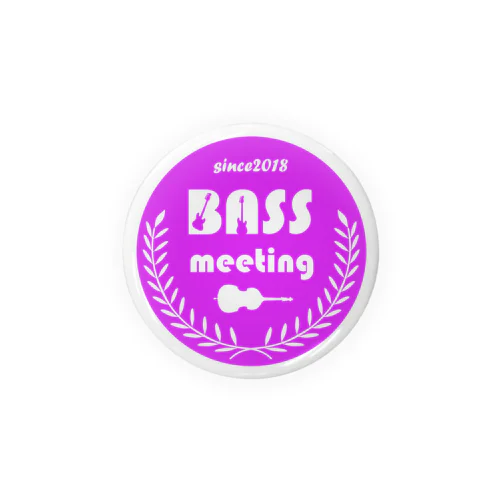 BASS MEETING (purple) 缶バッジ