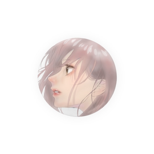 横顔 Tin Badge