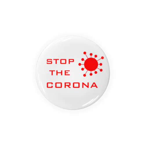 STOP THE CORONA Tin Badge