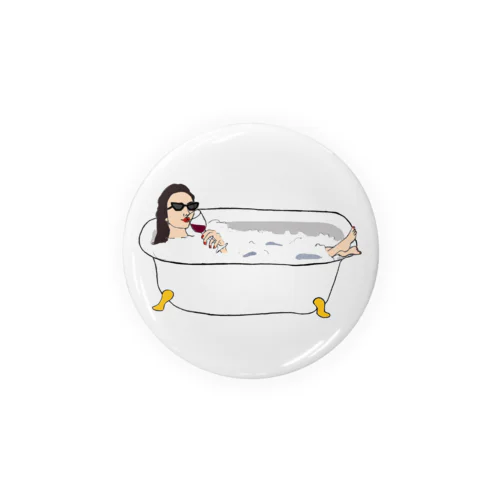 Bathtub Girl Tin Badge