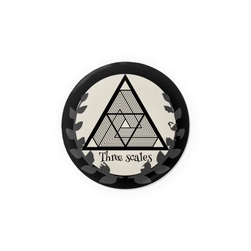 Three scales（三つ鱗） Tin Badge