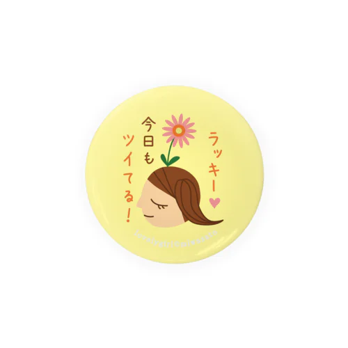 ラブリーガール ラッキー 缶バッジ Tin Badge