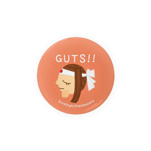 ラブリーガール GUTS!！ 缶バッジ Tin Badge