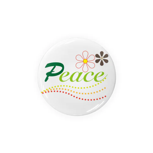 P-eace（ピースで安心） Tin Badge