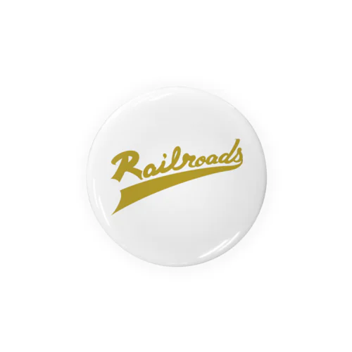 Railroadsロゴタイプ　きいろ Tin Badge