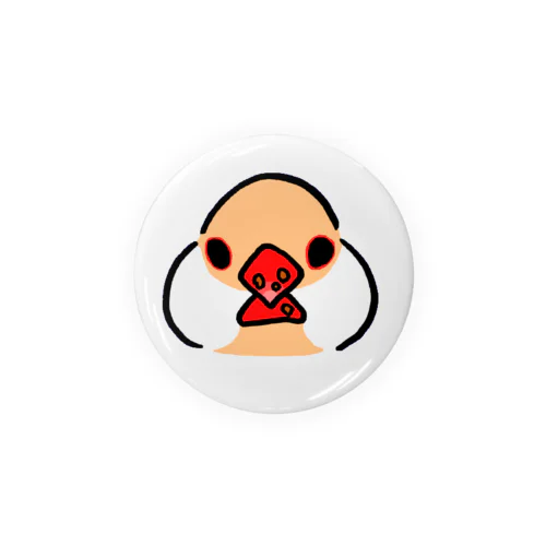 クリーム文鳥 Tin Badge
