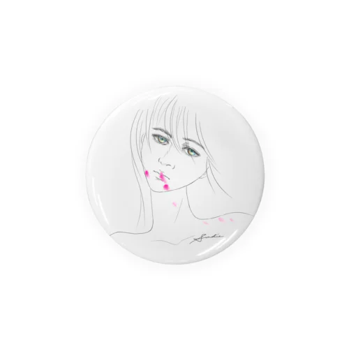 Lipstick_blood Tin Badge