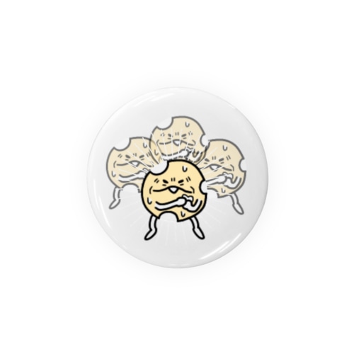 衝撃を受けるれんこん Tin Badge