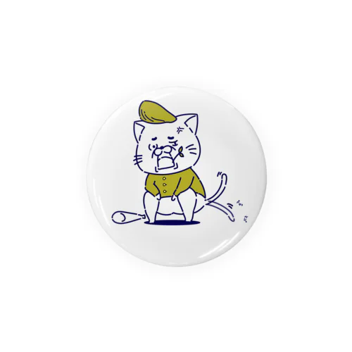 ヤンキー猫くん (黄色) Tin Badge