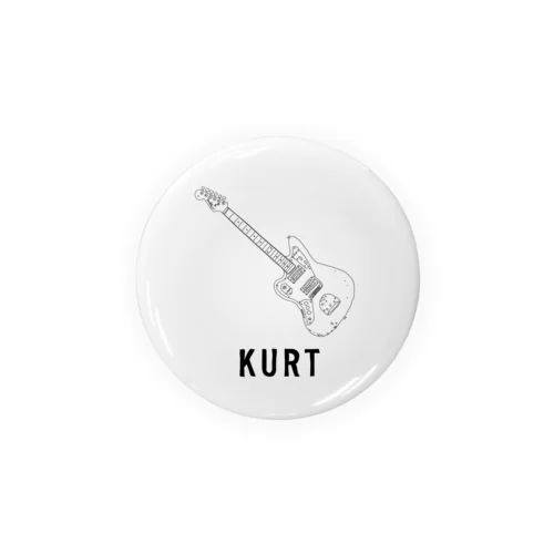 KURT -black line- Tin Badge