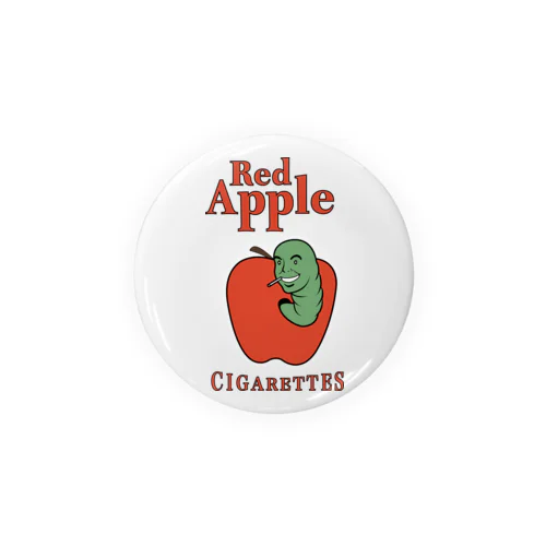 Red Apple Cigarettes Tin Badge