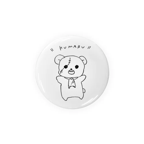 工場ゾンビ くまのクマル Tin Badge