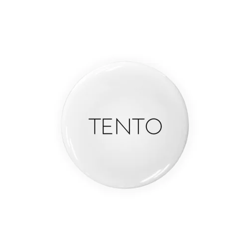 TENTO Logo【White】 缶バッジ
