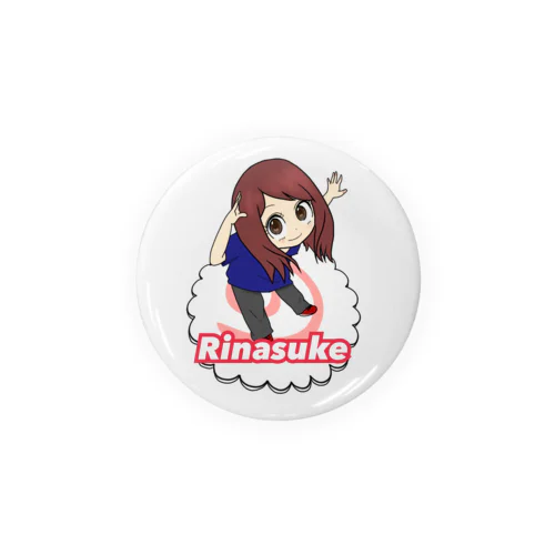 Rinasukeその2（丸） Tin Badge