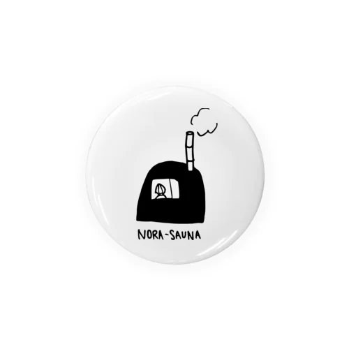 【絵柄大きめ背景抜け】NORA-SAUNA Tin Badge