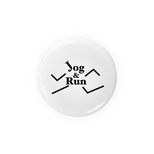 Jog & Run-B Tin Badge