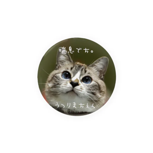 喘息ですよ Tin Badge