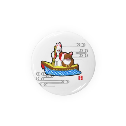 小幡人形 カチカチ山(滋賀) Tin Badge