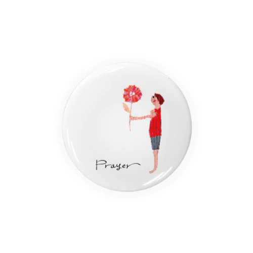 「Prayer」花と少年 Tin Badge