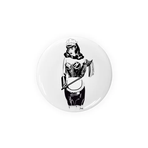 Latex dress maid Tin Badge