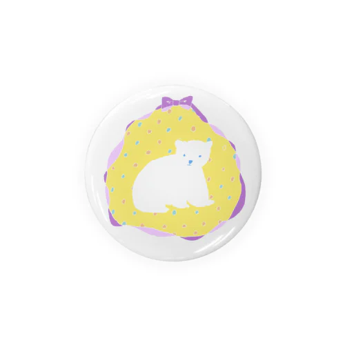 くまのふわふわちゃん Tin Badge