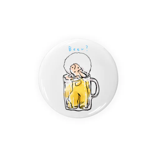 ビールちゃん Tin Badge