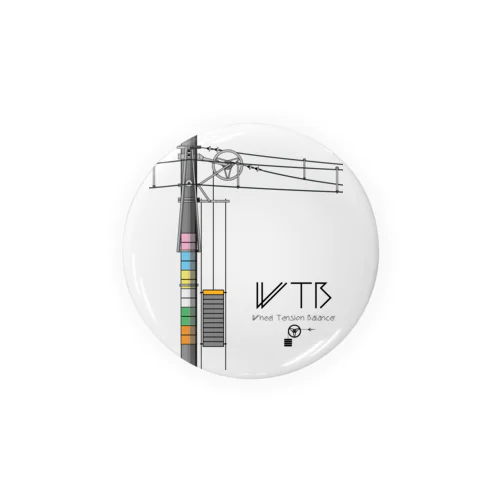 WTBと電柱（高崎エリア） 缶バッジ