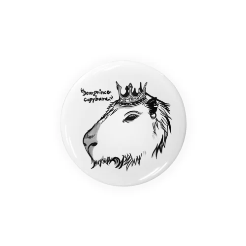 Dear Prince Capybara Tin Badge