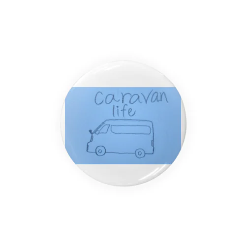 caravan life イラスト入りアイテム Tin Badge