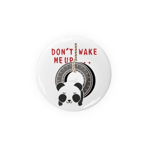 CT148 おこさないでねC*ズレぱんだちゃんのDON'T WAKE ME UP...*st Tin Badge