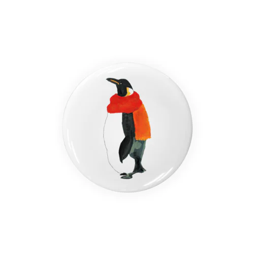 マフラーペンギン Tin Badge