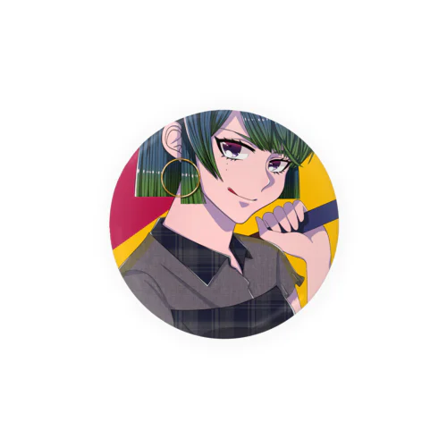 自己満女の子 Tin Badge