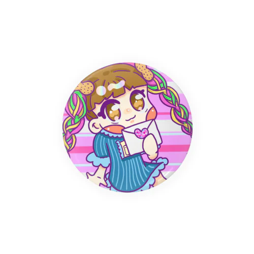 💌ラブレターな女の子💌 Tin Badge