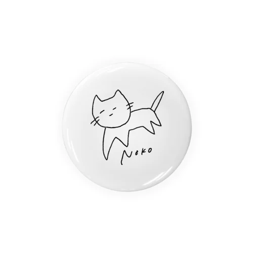 右前足が突き刺さるNeko-黒大- Tin Badge