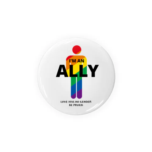 I'M AN ALLY 缶バッジ
