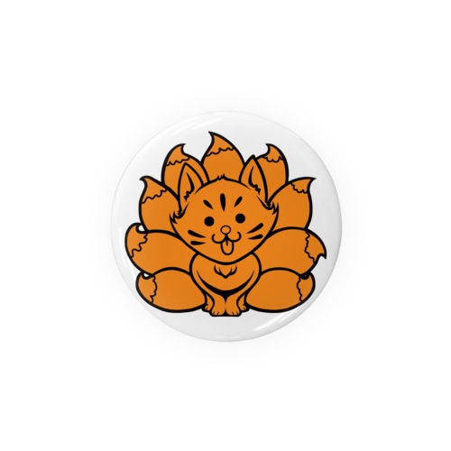 きゅうびぃぬ 【オレンジ】 Tin Badge